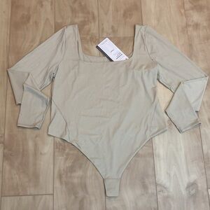 Wundermost square neck nulu bodysuit